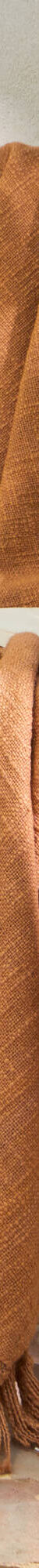 Plaid uni coton texturé (caramel) Plaid uni coton texturé (caramel)